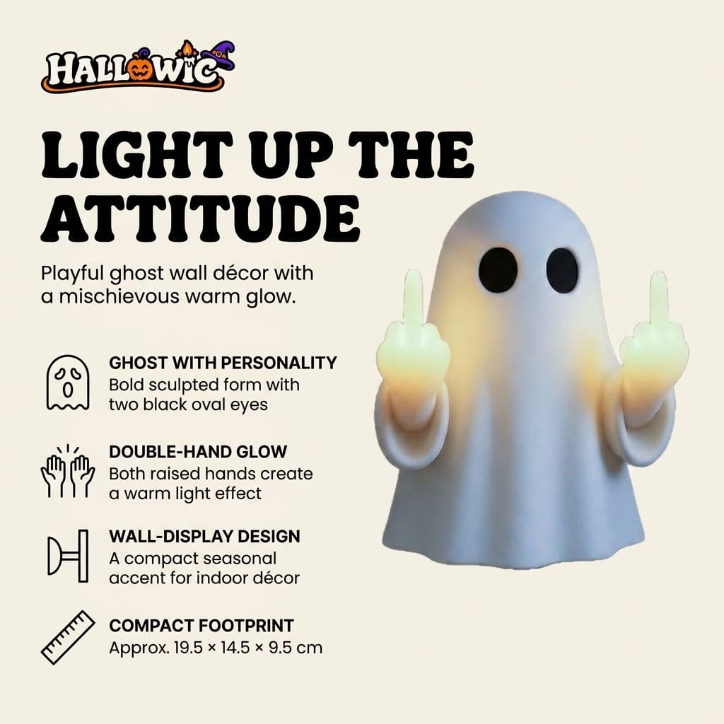 Boo Off – Freche Leucht-Geisterlampe