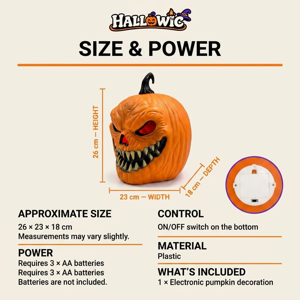 GrimGlow – Sound-Reactive Horror Pumpkin