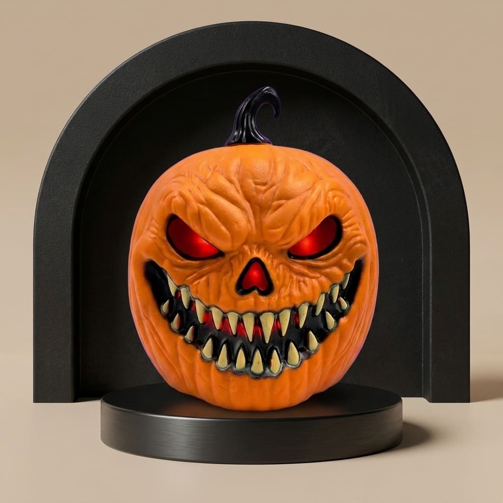 GrimGlow – Sound-Reactive Horror Pumpkin