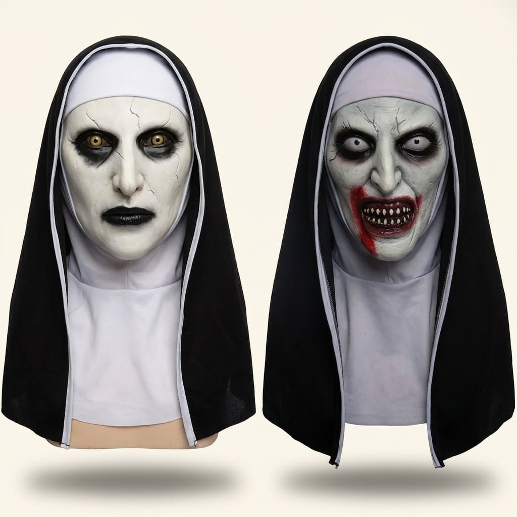 Hollow Sister – Horror-Nonnenmaske mit doppeltem Stil