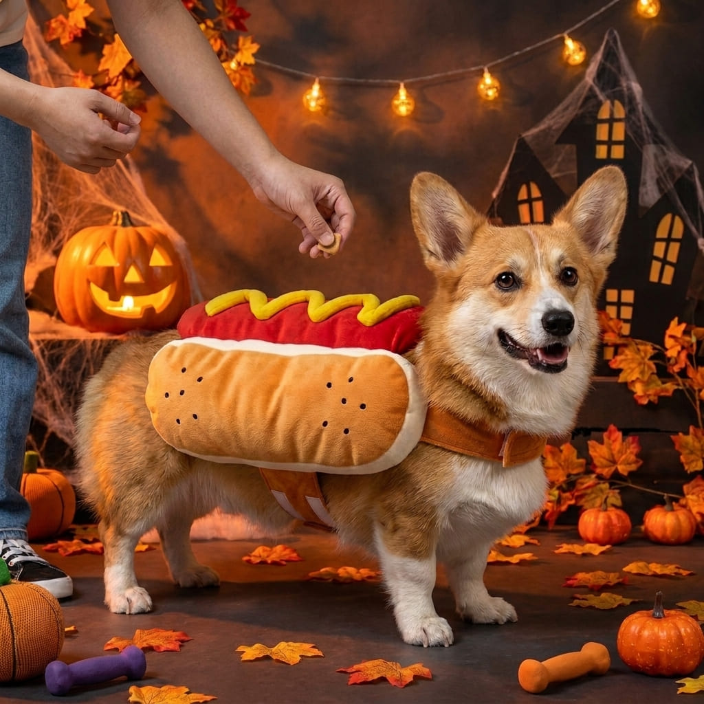 Howl-O-Weenie – Hot Dog Pet Costume
