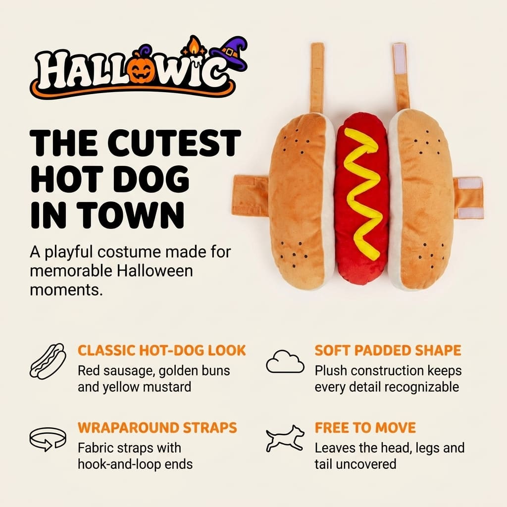 Howl-O-Weenie – Hot Dog Pet Costume