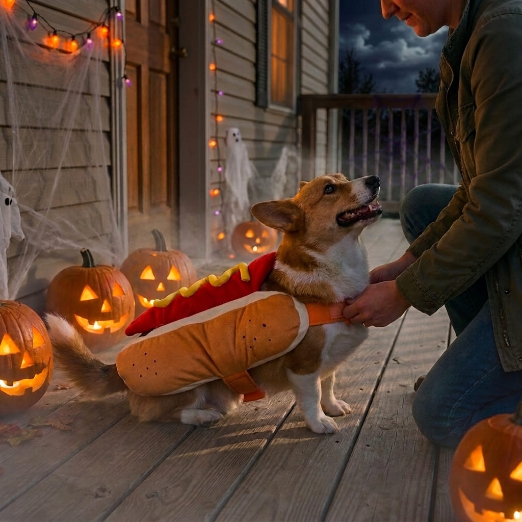 Howl-O-Weenie – Hot Dog Pet Costume