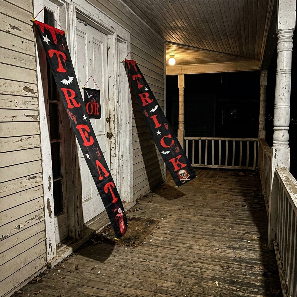 PorchSpell – Trick-or-Treat Door Banner Set