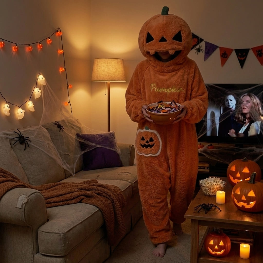 Pumpkin Hollow – Cozy Fleece Onesie